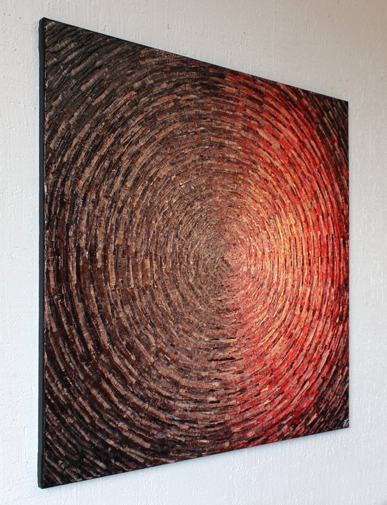 red brown mixed shine