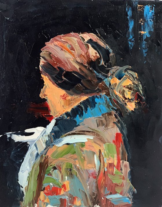 Abstract woman portrait.
