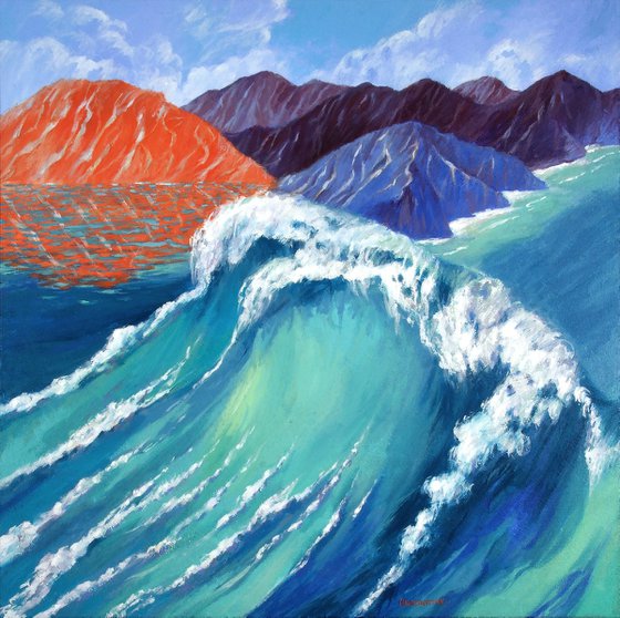 The Wave - 100X100cm