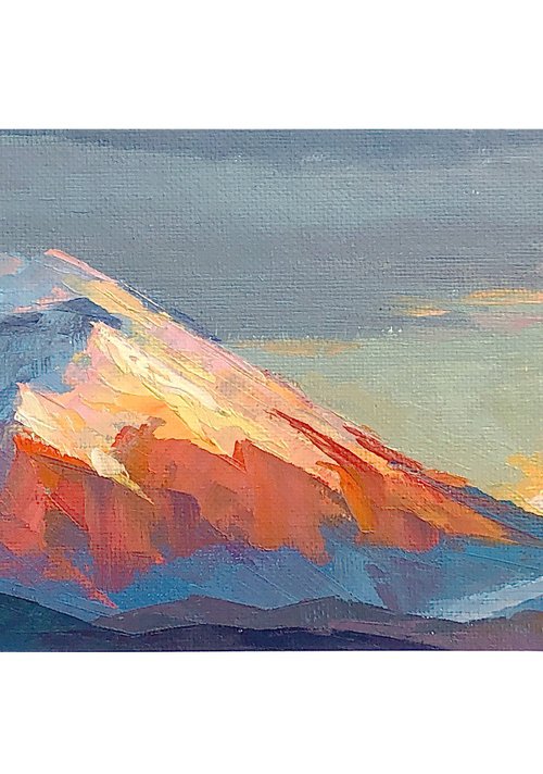 Cotopaxi volcano at sunset. by Sergames