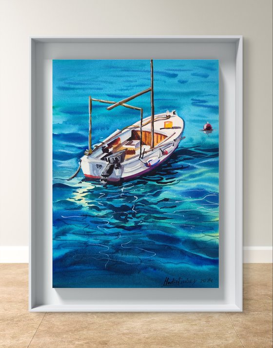 Boat . Original artwork