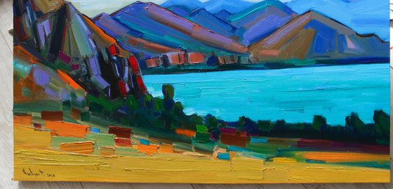 Landscape in Sevan