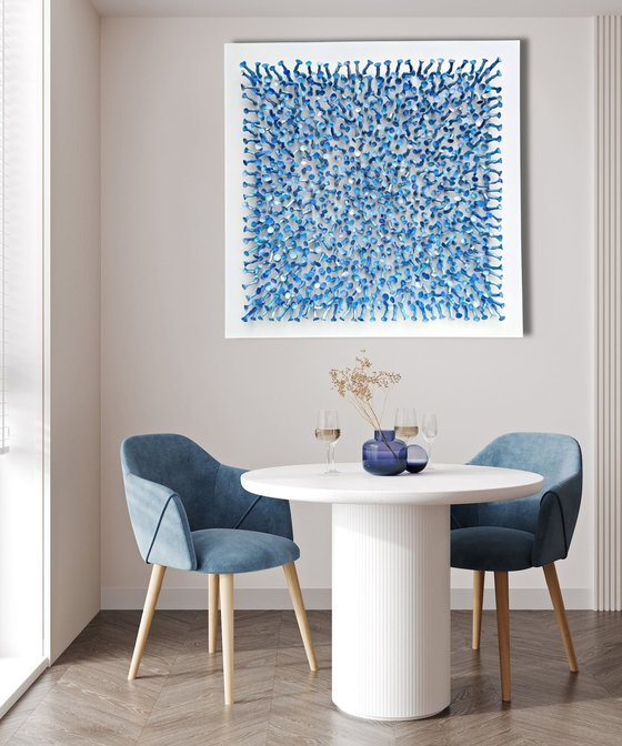 Connection, blue #26 (36"x36")