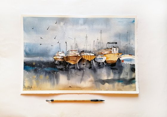 Boat painting