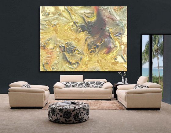 Textura oro II/XL large original artwork