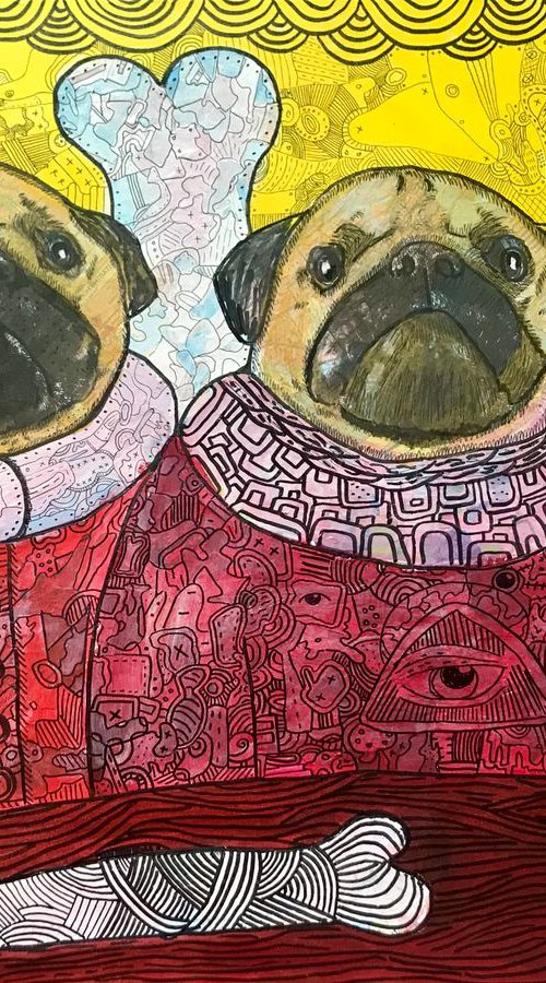 Illuminati pugs by Pavel Kuragin