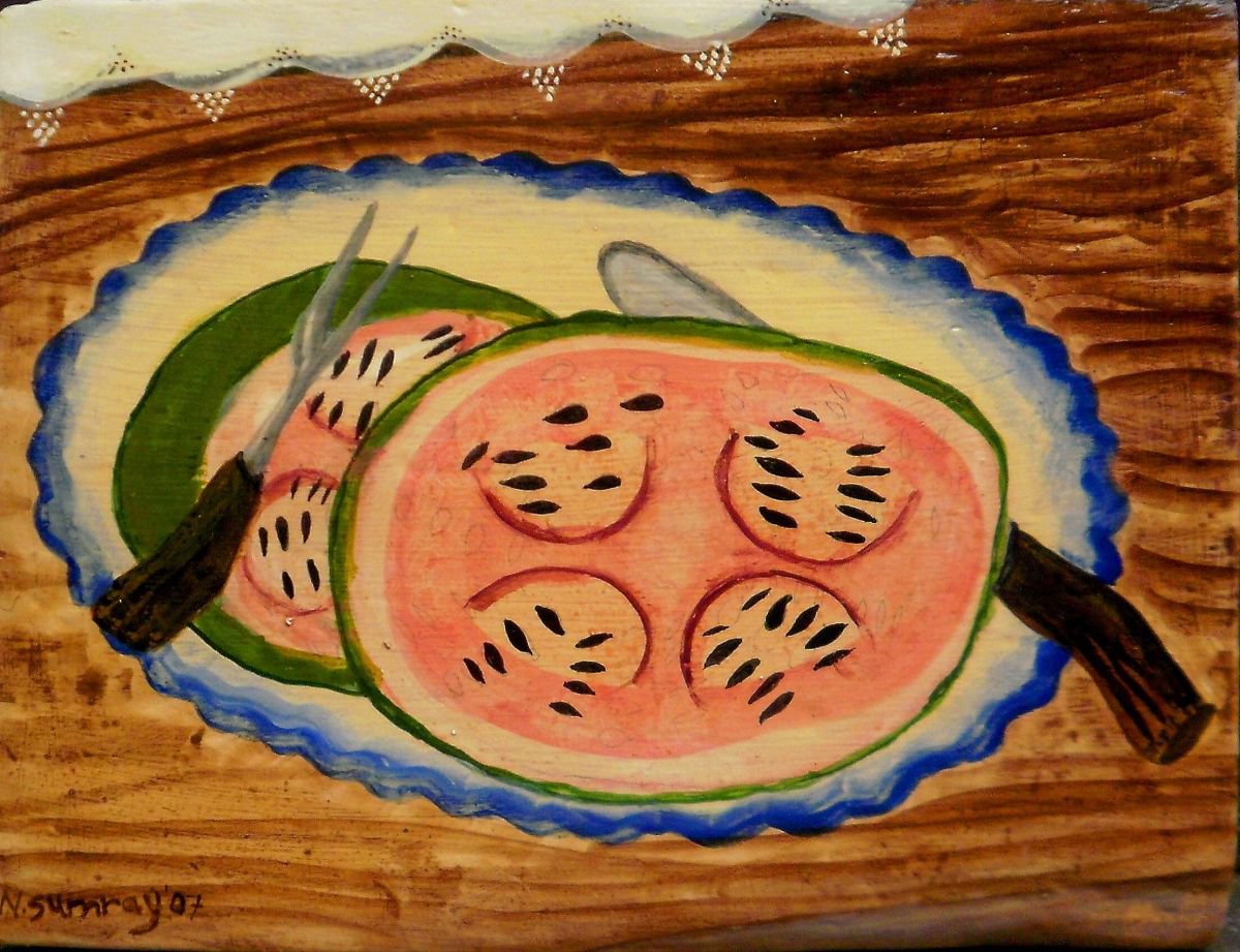 Still Life with Watermelon by Nikki Sumray