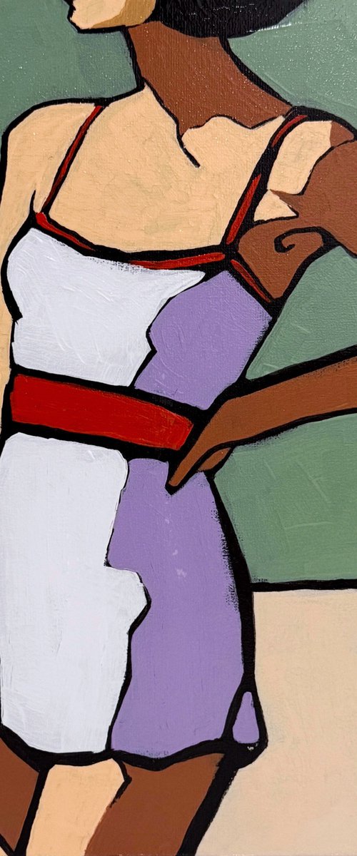 "On Beacht" 12x12in by Daria Baklykova