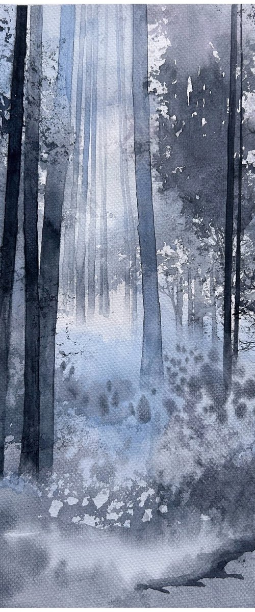 Morning forest by Nazar Grunyka