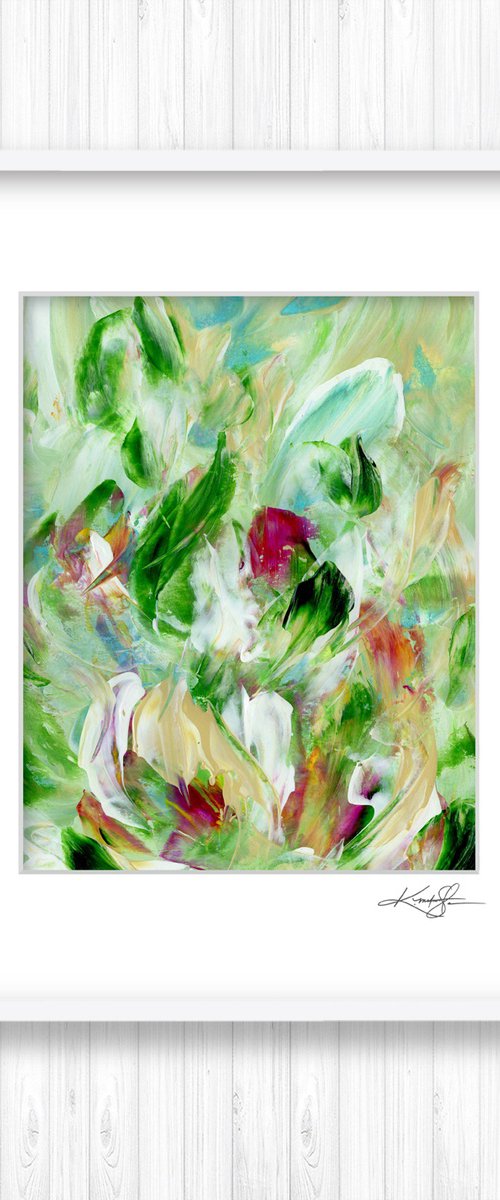 Tranquility Blooms 12 - Flower Painting by Kathy Morton Stanion by Kathy Morton Stanion