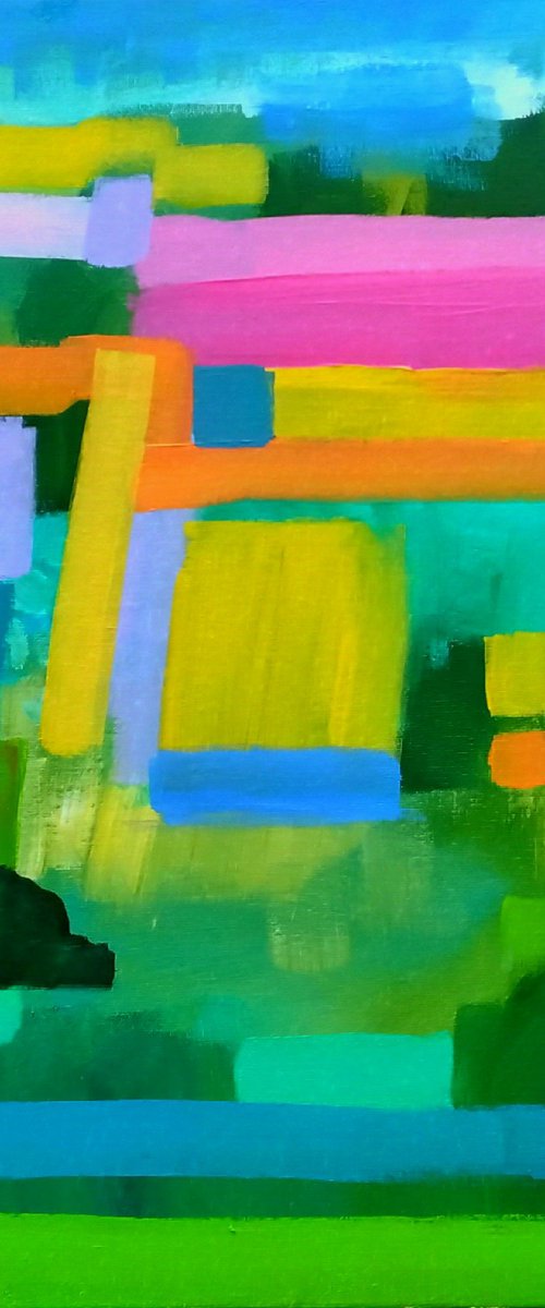 A Summer Landscape III by Jan Rippingham