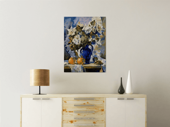Cobalt Vase Blooms.