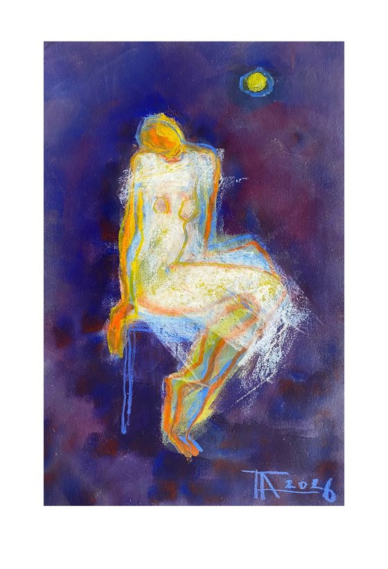 Margot and the moon.