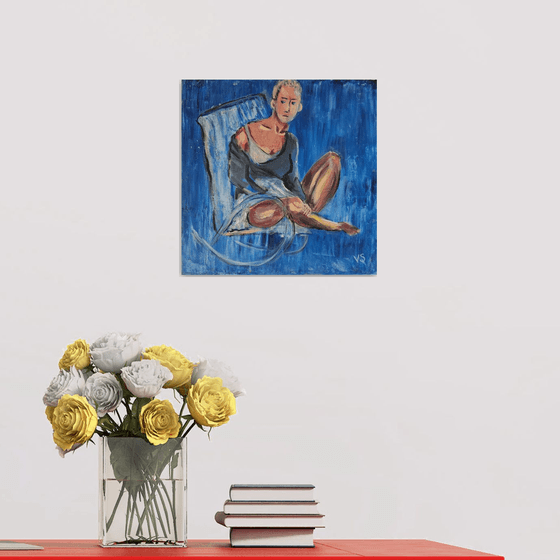 Woman in a chair
