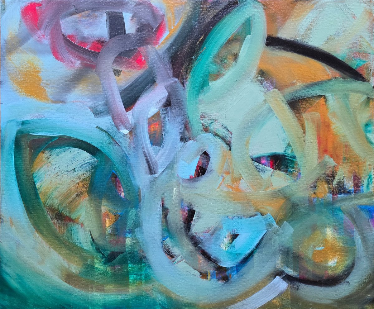 Expressive Oil Painting , Evergreen By Faith Patterson, 24 X 20, Artwork For Sale On Artfinder