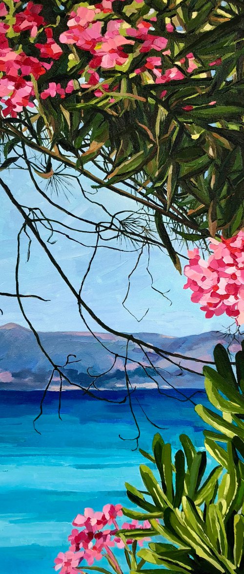Window made of oleanders by Ulyana Korol