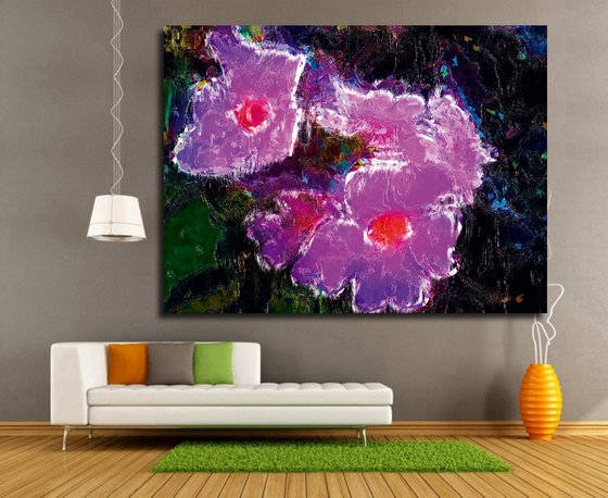 Violetas 2/XL large original artwork