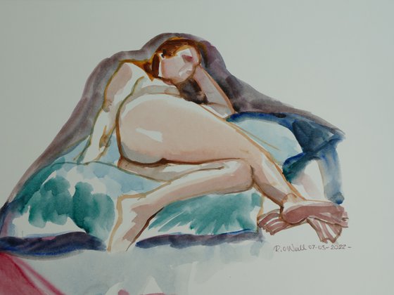 Reclining female nude