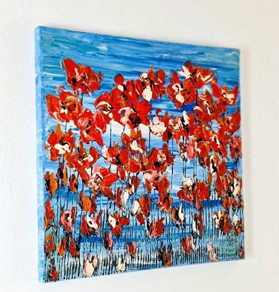 Poppies On Blue Sky 4