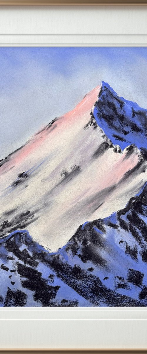 ON THE TOP OF ALPINE MOUNTAIN by Yuliia Sharapova