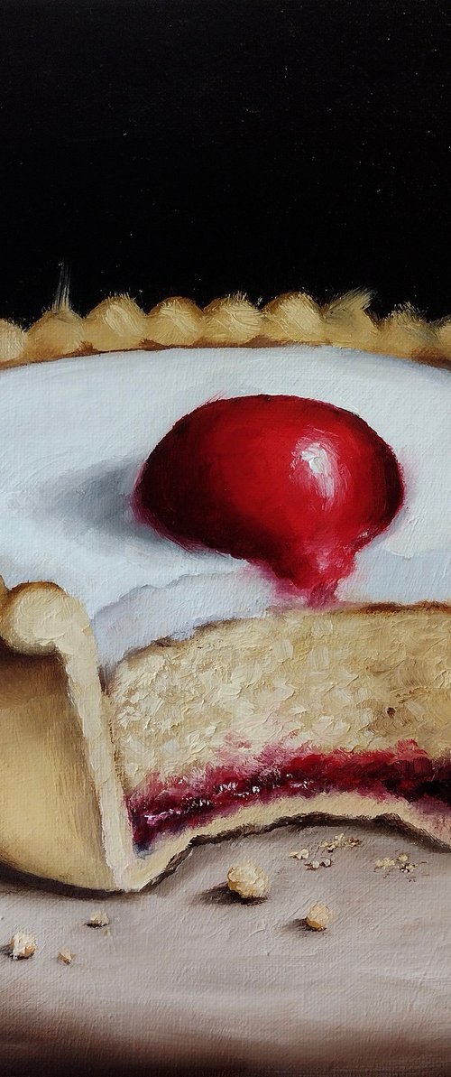 Big tart still life by Jane Palmer Art