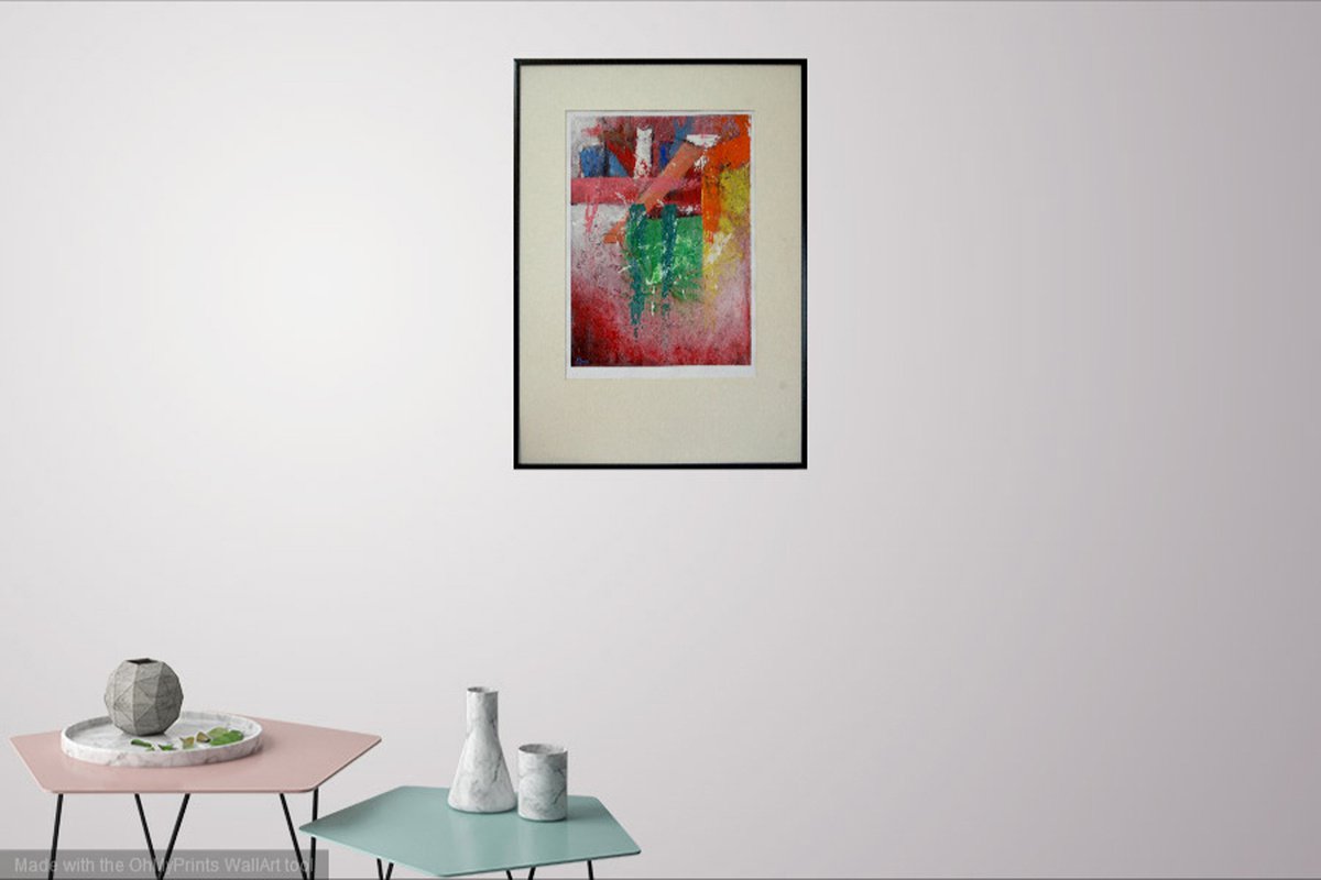 Abstract Variations # 82. Matted and framed. by Rumen Spasov