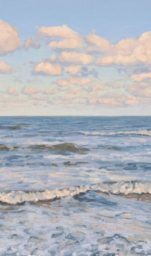 Seascape, morning light by ANNE BAUDEQUIN