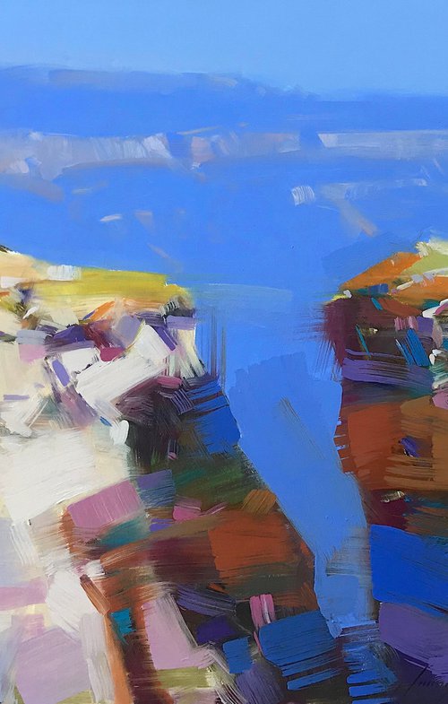 Canyon View, Original oil painting, Handmade artwork, One of a kind by Vahe Yeremyan