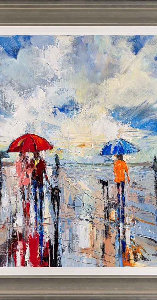 'Afternoon Beach Walk' by Ewa Czarniecka