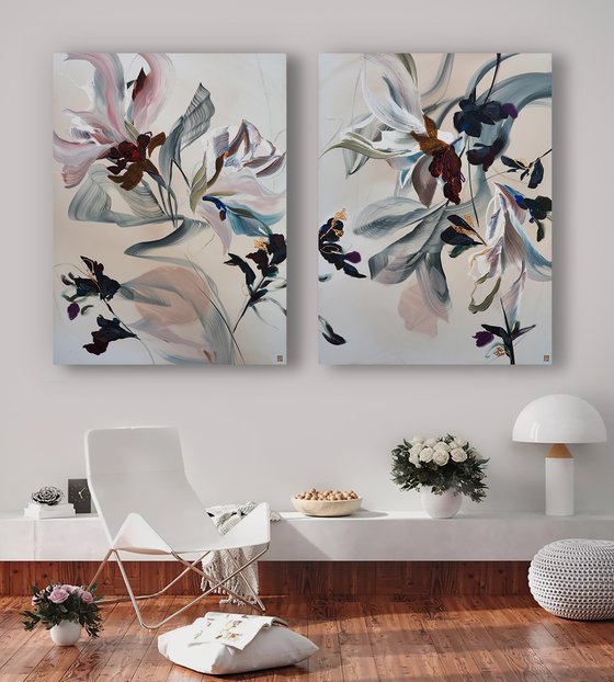 Pass The Hours Unwinding Diptych
