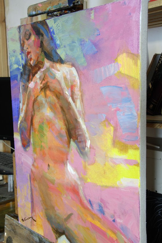 Oil Painting on canvas "Nude"