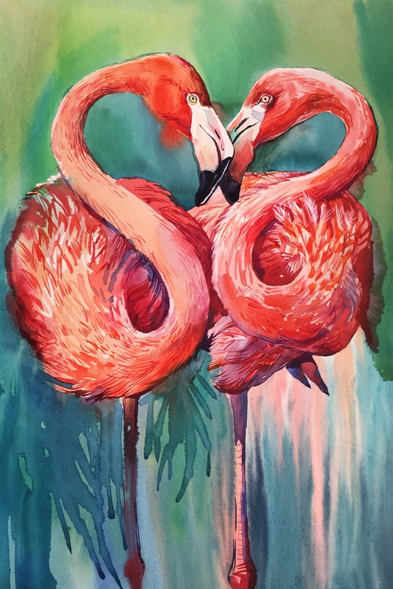 Pink flamingo