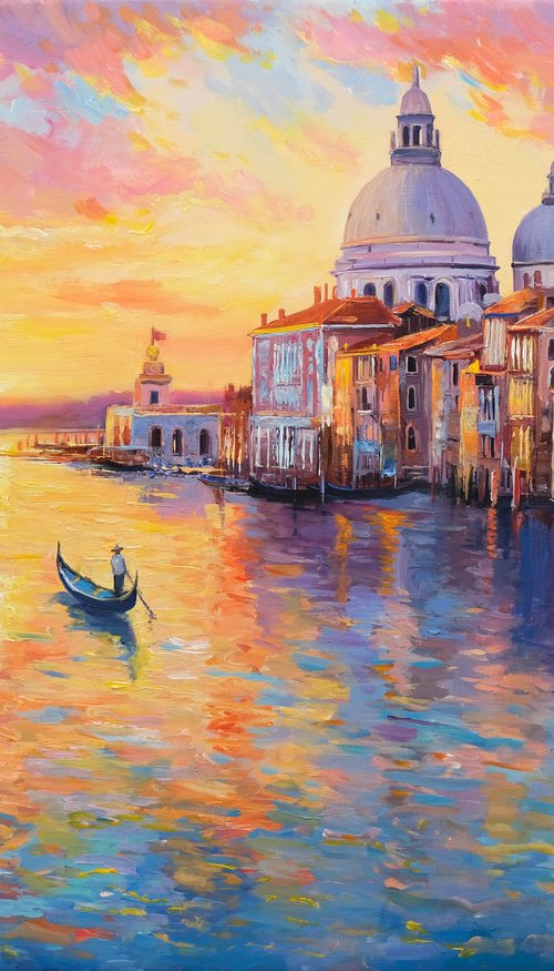 Venice at Sunset Glow by Behshad Arjomandi