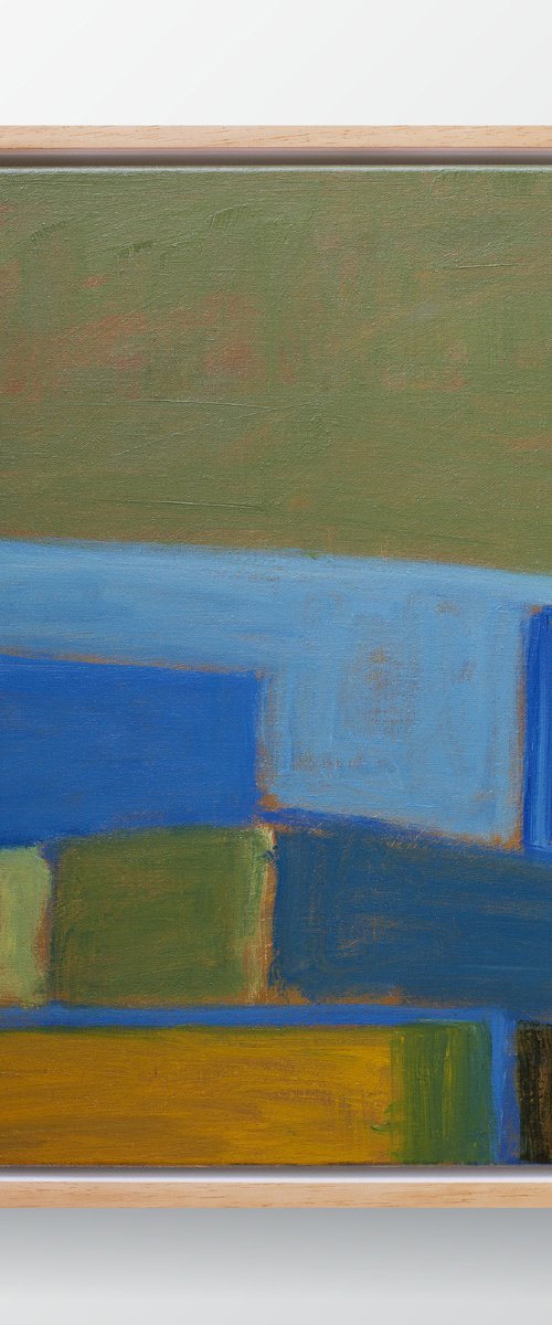 Wheat Fields By The Sea - Abstract Seascape by Thomas Hjelm