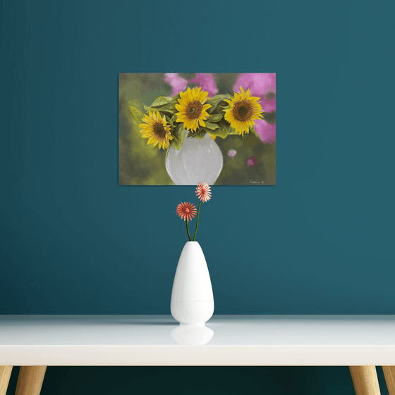 Sunflowers in vase