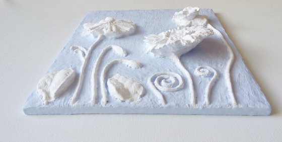 sculptural wall art "Meadow flowers"