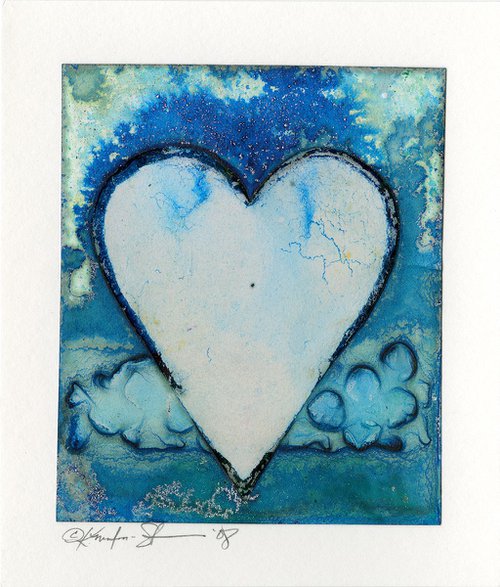 Healing Heart 35 - Mixed Water Media Painting by Kathy Morton Stanion