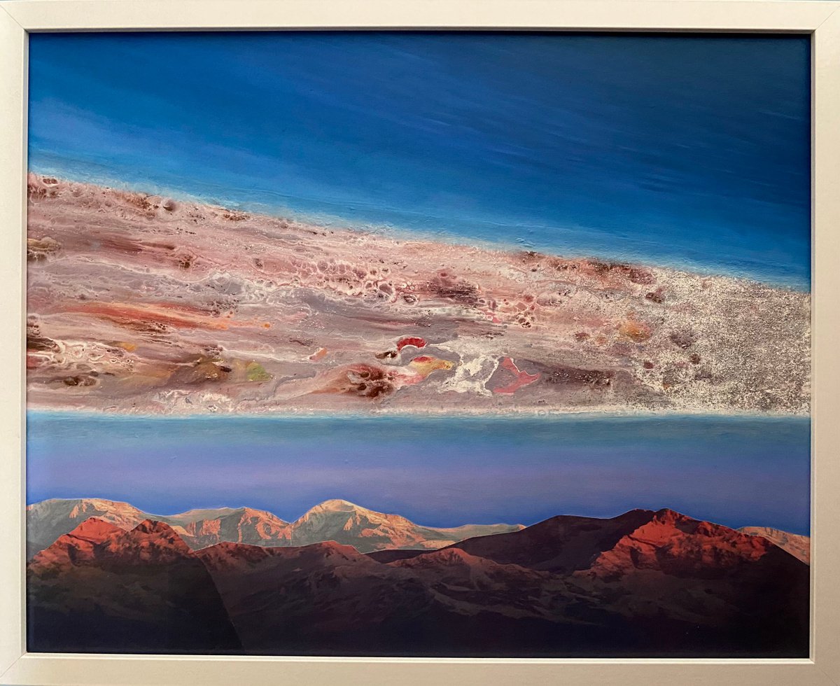 Landscape Painting By Stefano Pallara, 20 X 17", Mystical Highjack N.4, Original Artwork