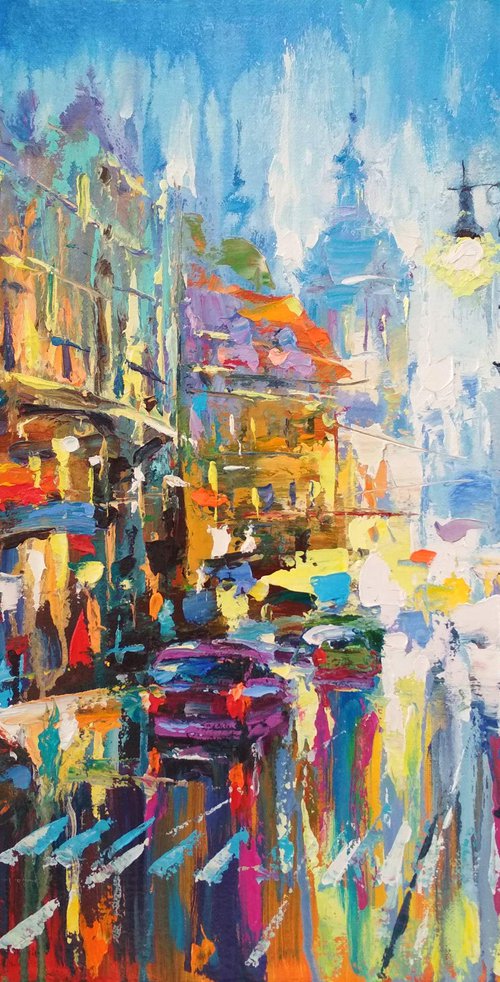 Abstract cityscape by Andrej  Ostapchuk