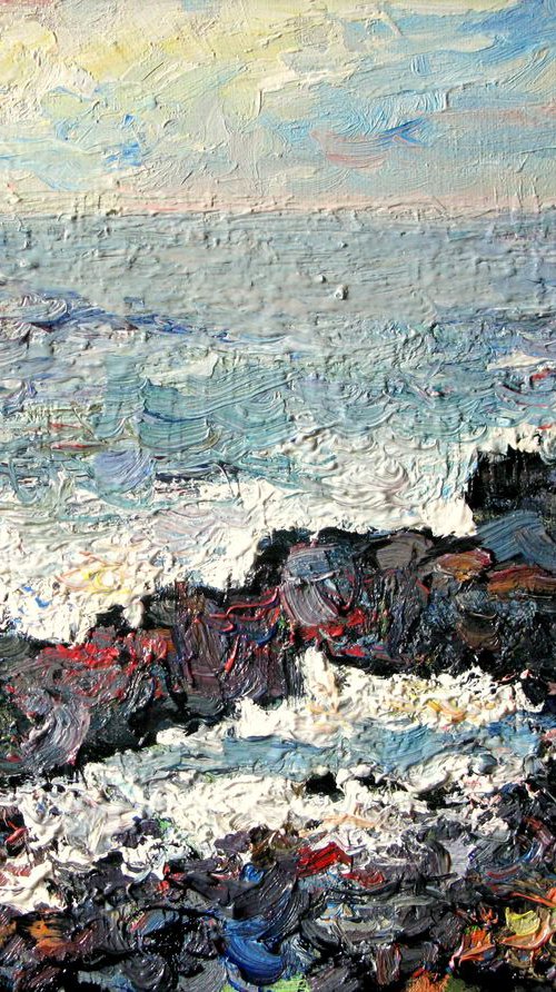 Sea in Catania. by Nikifor Swiristuhin