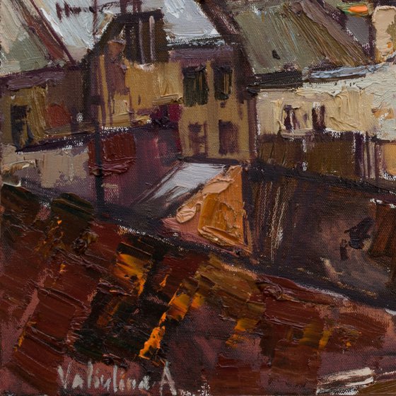 Lviv - Original cityscape painting