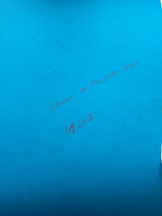 Flowers Dreaming on a Red Chair