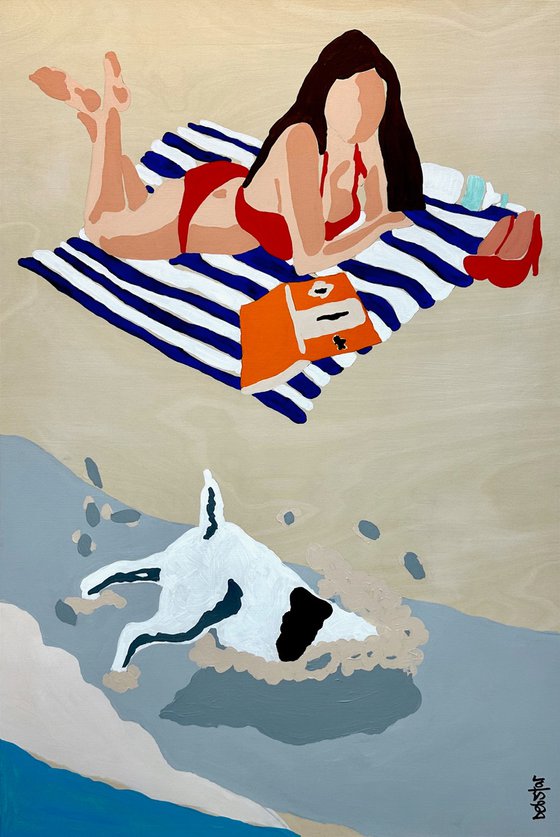 Snapshots of Summer Beach 64cm x 94.5cm