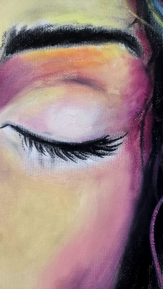 Inner Silence- Colourful Female Portrait