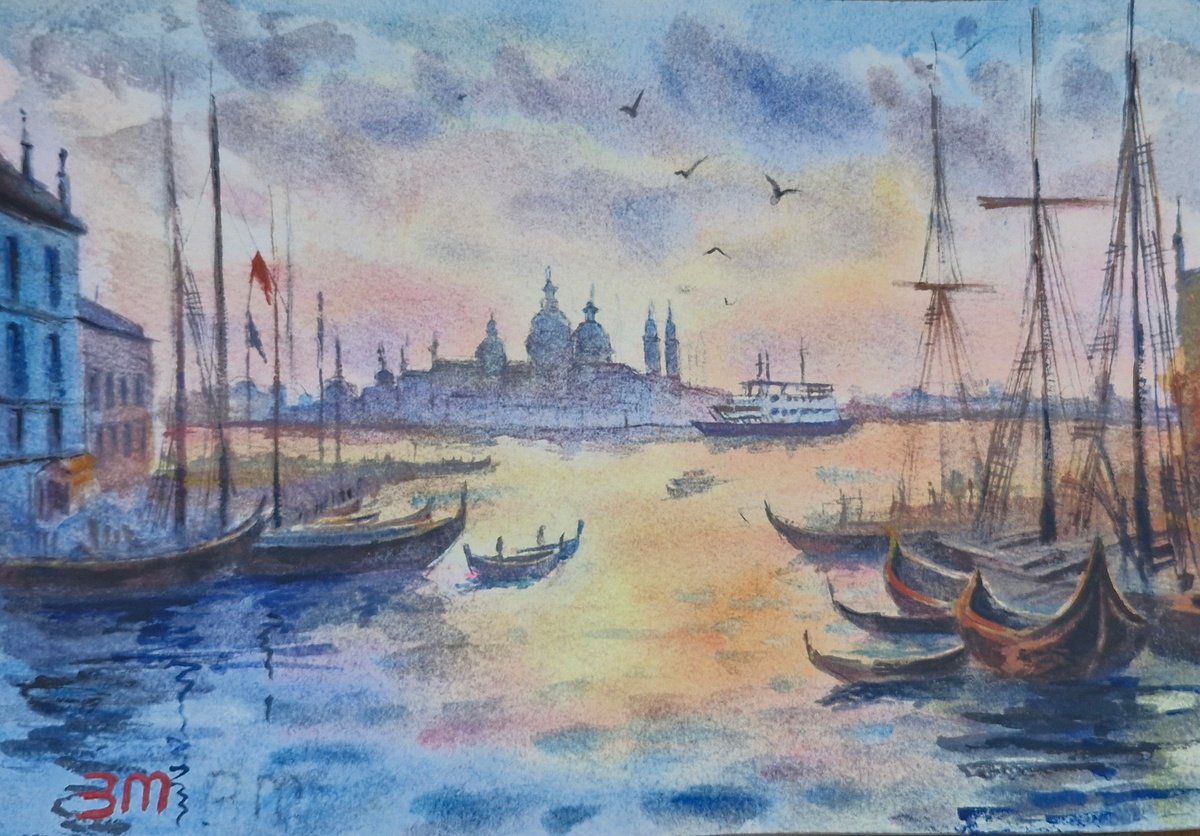 Sunset Harbour by Bozhidara Mircheva