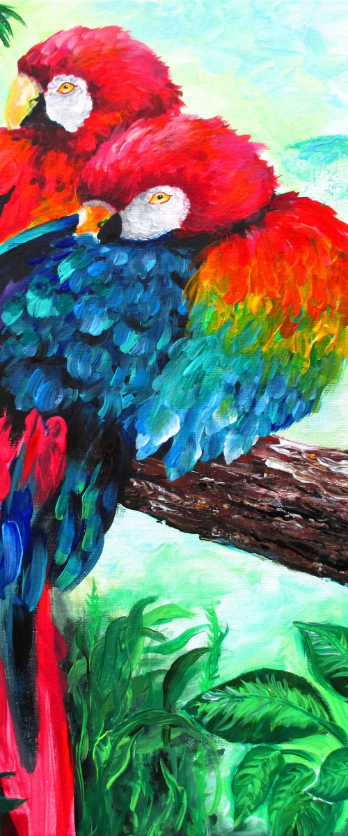 Scarlet Macaw by Galina Victoria