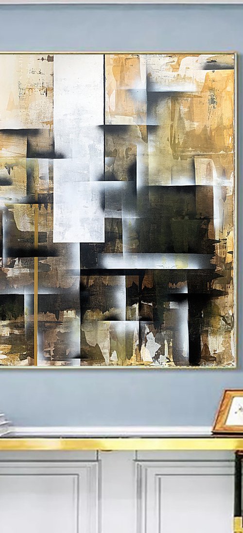 Golden ochre Intersection by Tatiana Malinovscaia