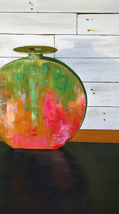 PAPIER-MACHE POT by Richard Manning