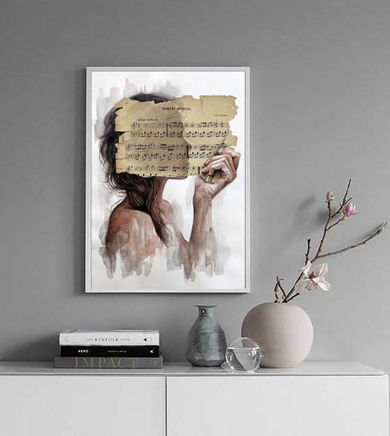 Hidden Feminine Silhouette Collage