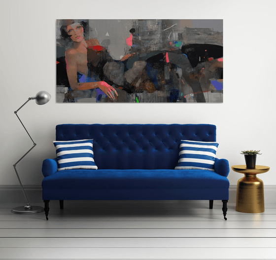 Chillin Lady on the couch